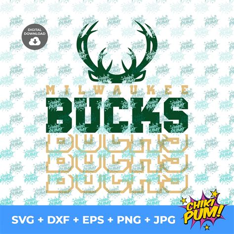 Milwaukee Bucks Svg Bucks Logo Svg Nba Logos Svg Bucks Etsy