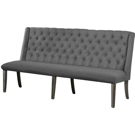 This upholstered, tasteful dining bench with back could stand in the hall, living room or bedroom. Diaz Upholstered Bench & Reviews | Joss & Main ...