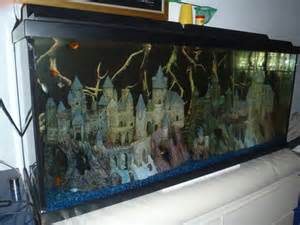 polyresin castle fish tank unique aquarium decorations