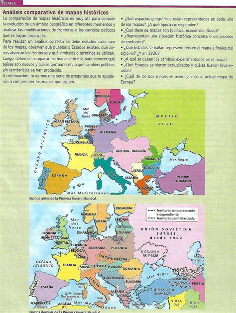 ¿a Qué Se Deben Los Cambios En Los Mapas De Europa Luego De La Primera