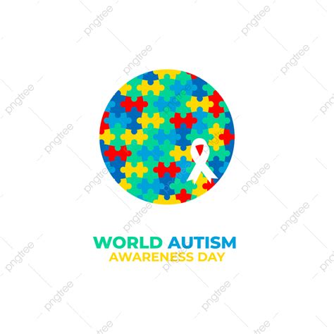 World Autism Day Vector Png Images Autism Day World Logo Colorful