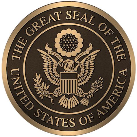 Great Seal Of The United States Cast Bronze Plaque American Plaque