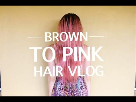 If you want bright pink, you have to bleach your hair and let it set for a. Brown To Pink Hair Vlog! - YouTube
