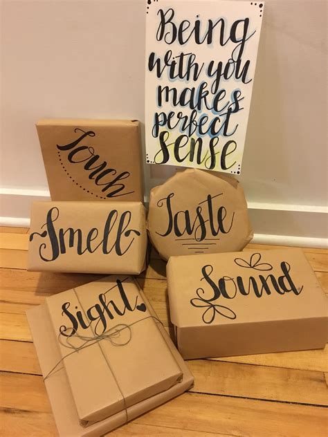 Show how much you care by making a homemade gift! Senses gift | Romantic christmas gifts, Boyfriend gifts ...