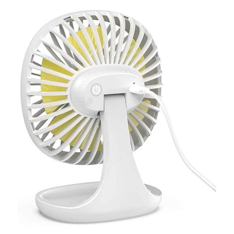 Baseus Pudding Shape Fan 3 Speeds Adjustable Desktop Cooling Fan White