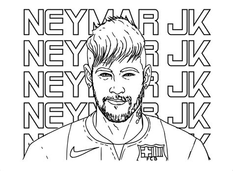 Kolorowanki Neymar Do Druku Kolorowankidodruku Com
