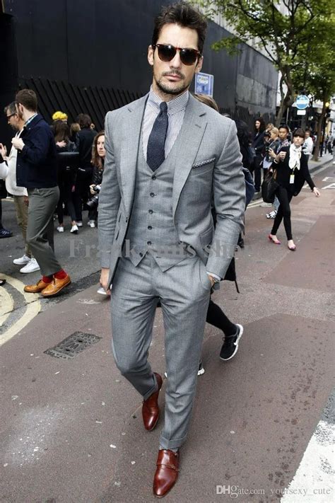 Buy 2017 New Arrival Mens Light Grey Suits Fashion