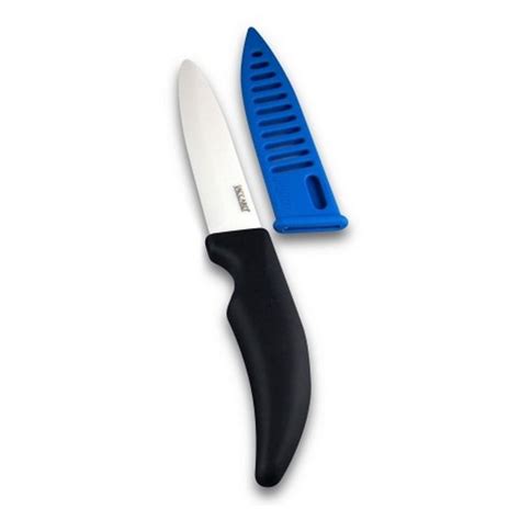 Jaccard 200904 4 Ceramic Utility Knife W Ergonomic Soft Grip Handle