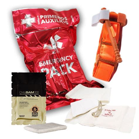 Emergency Pack Botiqu N Primeros Auxilios Control Del Sangrado