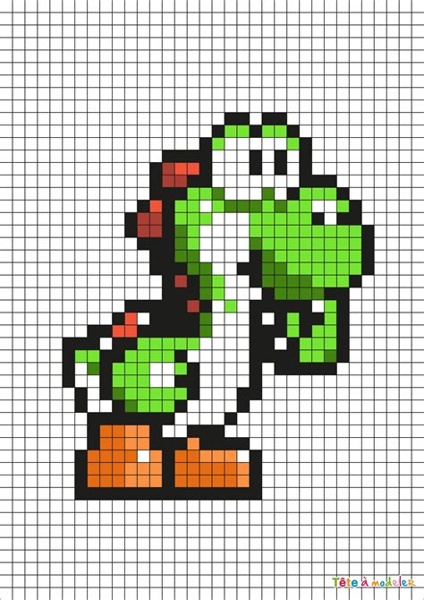 Minecraft Pixel Art Grid Pixel Art Yoshi Codesign Magazine Daily