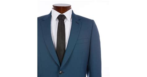 Paul Smith Mens Petrol Blue Wool And Mohair Blend Soho Travel Suit For