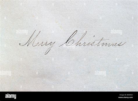 Joyeux Noël écrit En écriture Cursive Sur Papier Avec Un Stylo Dencre