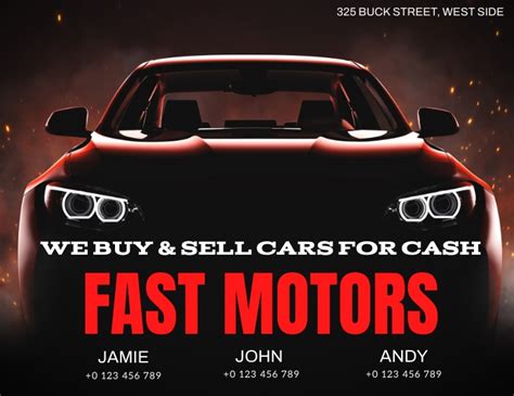 Car Dealership Ad Banner Poster Template Postermywall