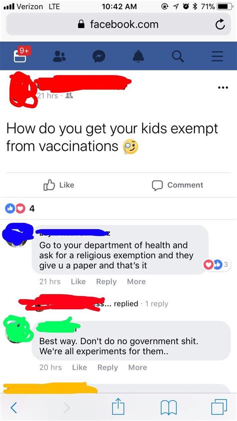 Vaccination exemption letter sample source : Ask for a religious exemption : facepalm