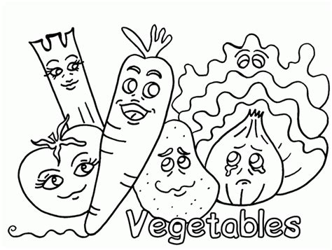 vegetable pictures  kids coloring home