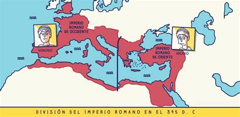 Mapa Del Imperio Romano De Occidente Y Oriente Mundoantiguo