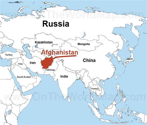 Map Showing Location Of Afghanistan In Asia Map Palestine Afghanistan