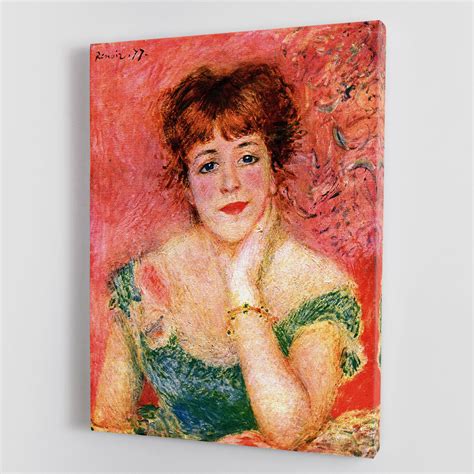 Portrait Of Jeanne Samary By Renoir Canvas Print Or Poster Canvas Art