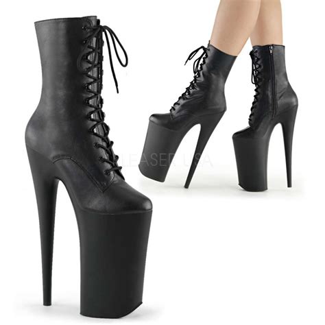 Beyond 10 Inch Heel Lace Up Ankle Boot Lady Gaga Boot