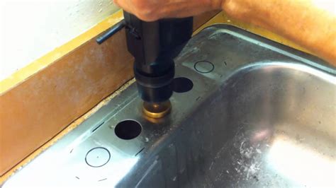 Drilling Large Holes In Stainless Steel The Easy Way Youtube