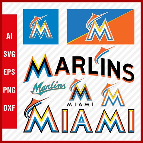 Miami Marlins Logo Miami Marlins Svg Cut Files Layered Svg Inspire