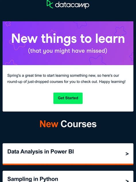 Datacamp All New Courses Milled