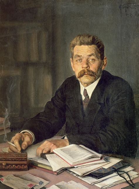 Portrait Of The Author Maxim Gorky 1868 1939 1929 Oil On Canvas