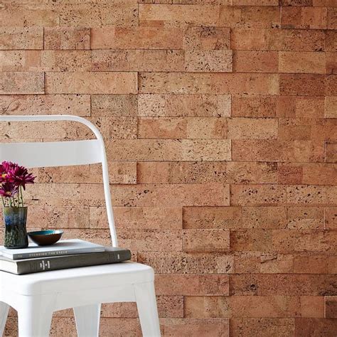 Peel Stick Cork Wall Tiles Each Set Covers 20 Square Feet For