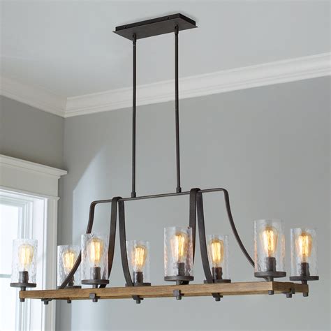 Find many great new & used options and get the best deals for 1 set modern pendant light kitchen island chandelier lighting bar ceiling lights at the best online prices at ebay! Industrial Farmhouse Wavy Glass Island Chandelier - 8 ...
