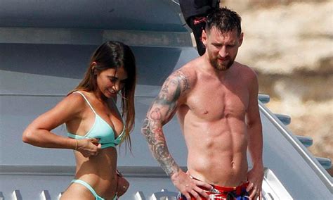 Lionel Messi And His Wife Antonella Roccuzzo Show Off Their Incredible Bodies To Ibiza Gossip