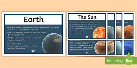 Solar System Facts Display Posters 1st2nd Class