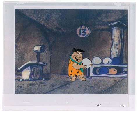 Fred Flintstone Production Cel From The Flintstones