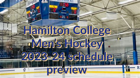 A Look At The Hamilton College Continentals Mens Hockey Schedule
