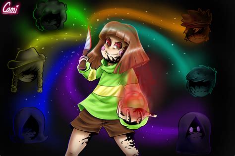 Image Chara From Glitchtale W Speedpaint By Camilaanims Daf4ronpng
