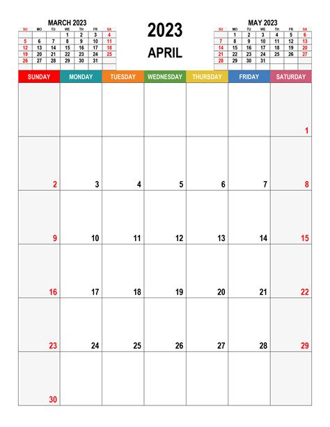 April 2023 Calendar Templates For Word Excel And Pdf April 2023