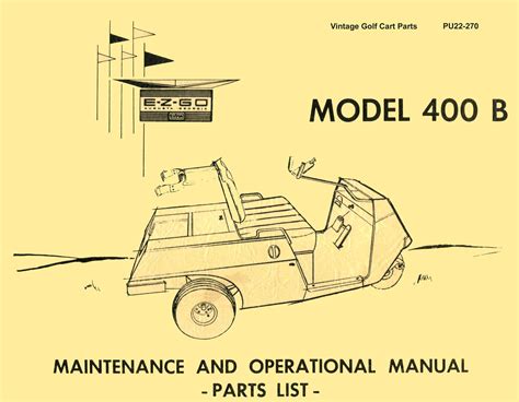Manuals And Publications Vintage Golf Cart Parts Inc