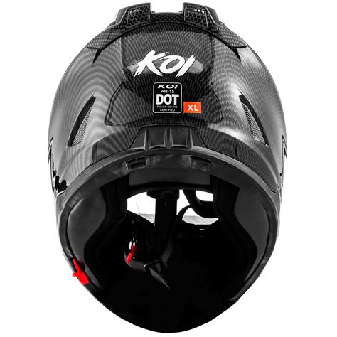 Is an authorized seller of voss motorcycle safety and protective helmets dot/ ece 22.05 certified. DOT Motorcycle Helmet Full Face KOI Gloss Carbon Fiber w ...