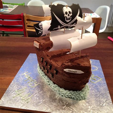 Truly Scrumptious Pirate Ship Cake