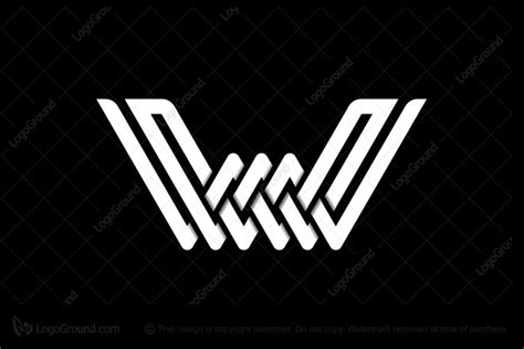 Intertwined Letter W Logo