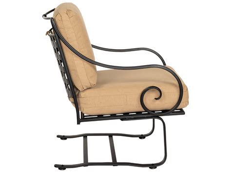 Woodard Sheffield Cushion Wrought Iron Spring Lounge Chair Wr3c0065