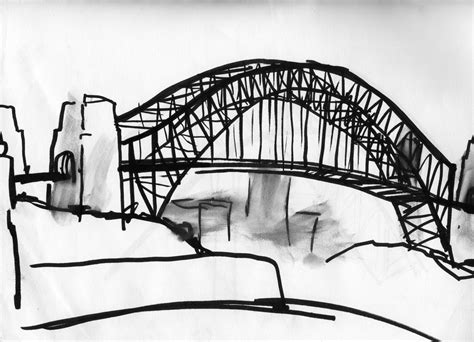 Drawing By Me Lulu Allison Of Sydney Harbour Bridge From My Sketchbook When I Visited Sydney