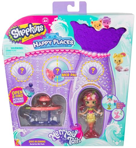 Shopkins Happy Places Season 6 Mermaid Tails Dive In Dining Surprise Me