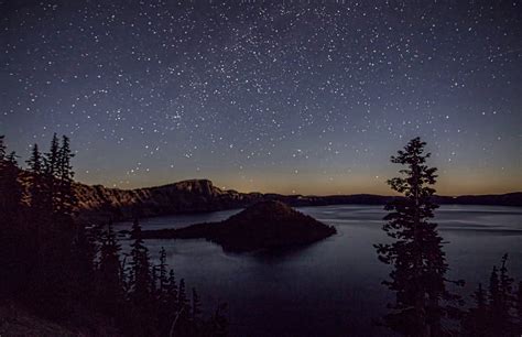 Night Over Crater Lake Etsy