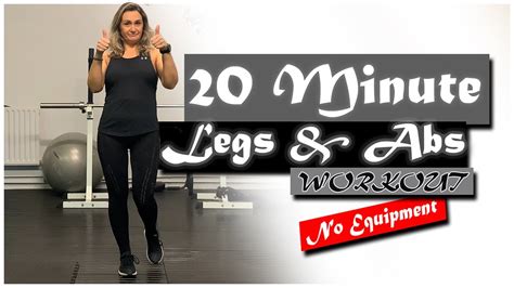 20 Minute Legs ABS Workout NO EQUIPMENT BSF CALORIE BURNER Burn
