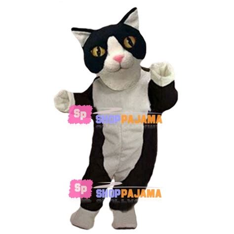 Almost Real Tuxedo Cat Mascot Costume