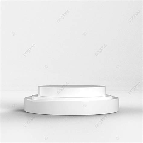 Stage Podium 3d Vector 3d Podium White Stage Basic Simple Stage