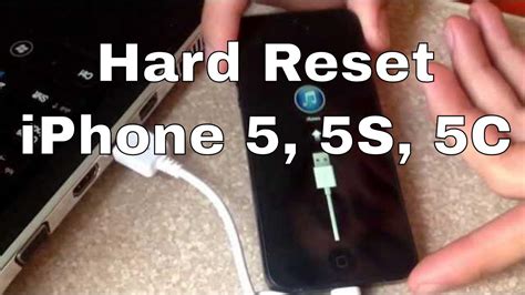The hard reset is a lot more drastic and totally erases all the information on your phone, restoring it back to its factory state. Factory hard reset iphone 5 5S 5C - YouTube