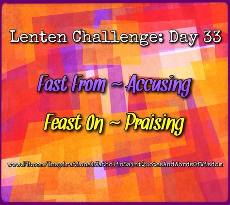 Lenten Challenge Day 33 Inspirational Words Of Wisdom Lenten 40