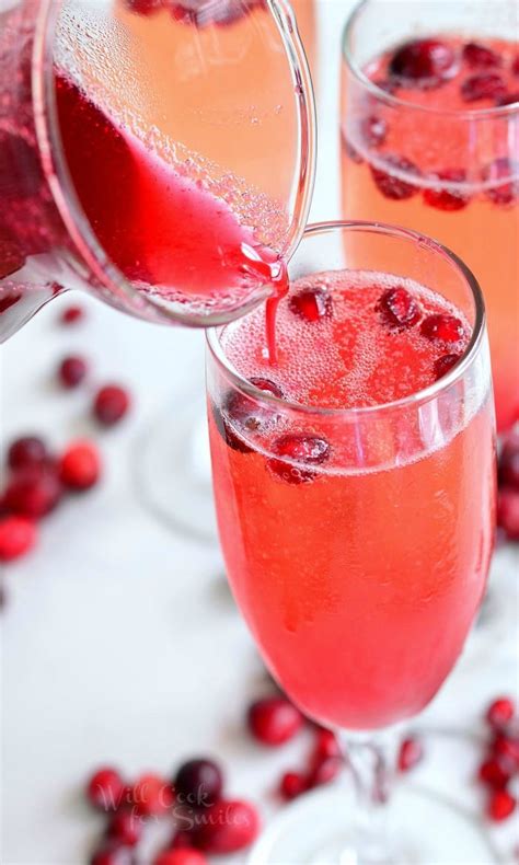 How to make poinsettia champagne cocktails. Cranberry Pomegranate Champagne Cocktail - Will Cook For ...