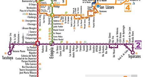 Printable And Pdf Maps Of Mexico City Metrobus Mexibus And Trolleybus With Informations About The